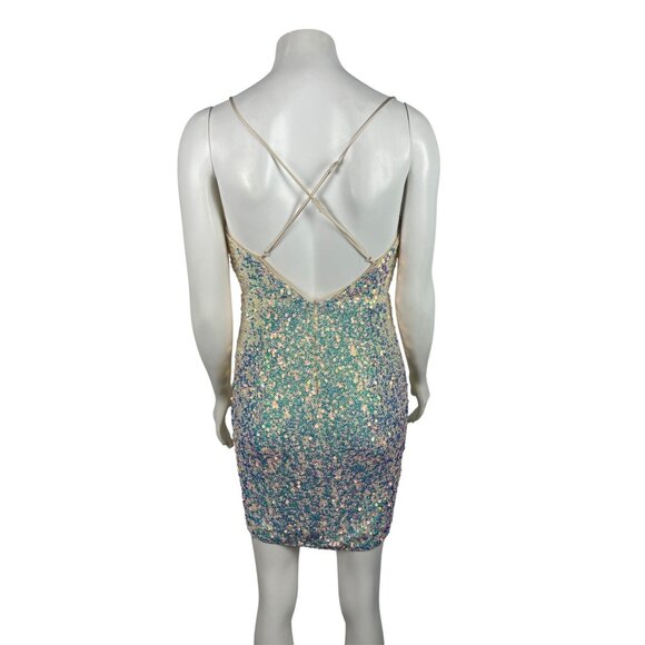 NEW Miss Avenue Sequin Dress Small Homecoming Hoco Prom Short Mini - Picture 4 of 8